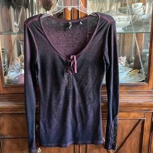 Womens affliction long sleeve